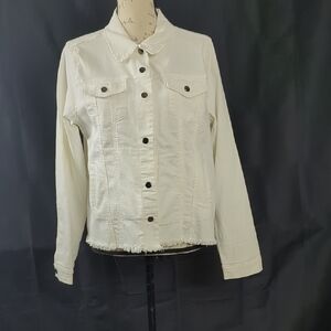 Umgee Women's Cream Jean Jacket